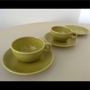 Pair of Avocado Russel Wright Cups